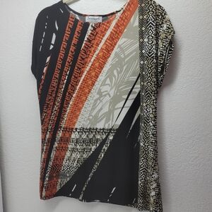 Serengeti women's top black orange